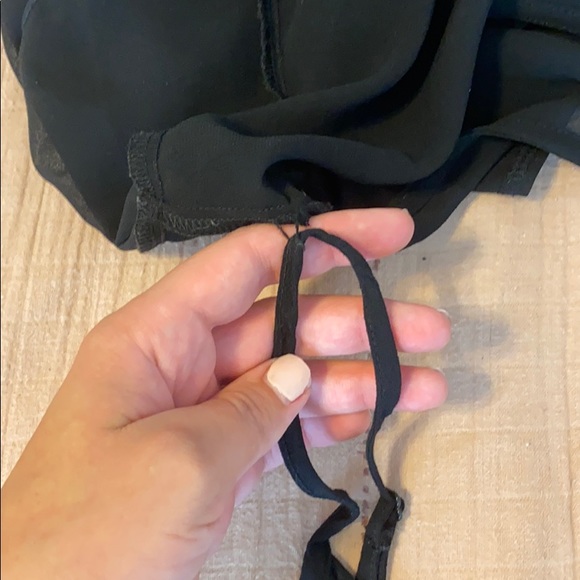 Black romper with mesh top - Picture 5 of 5